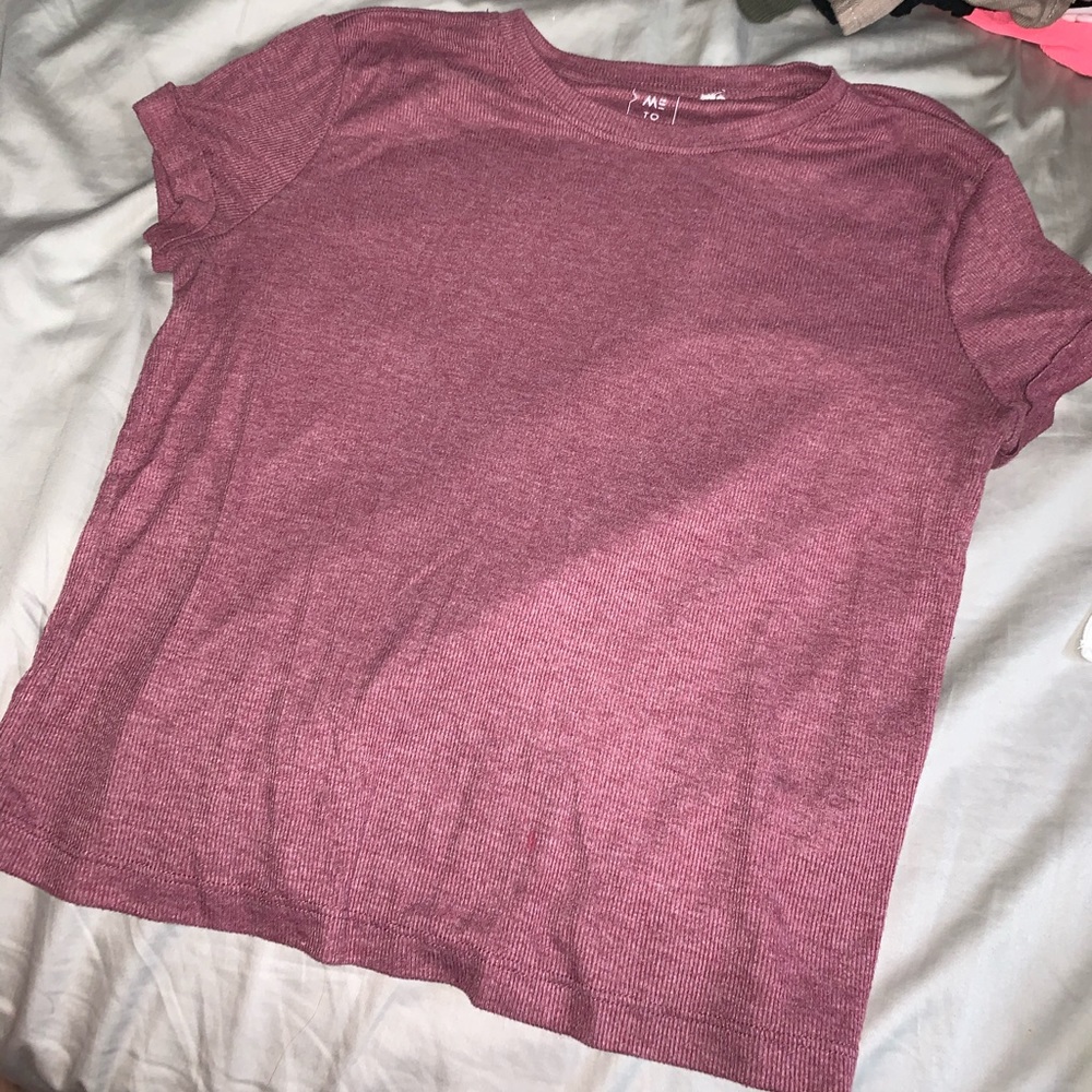 Red crop top